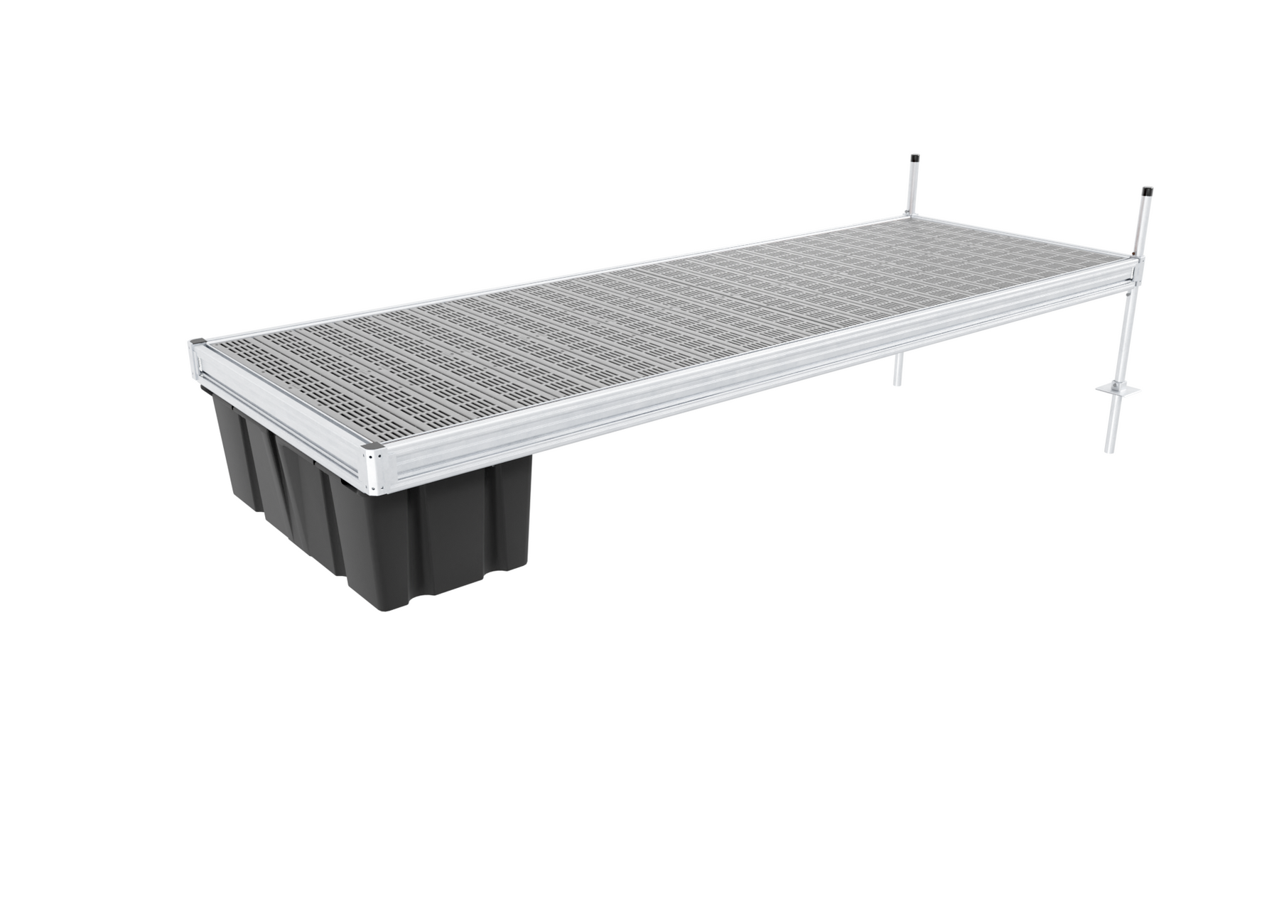 4' x 10' Plastic Semi-Floating Dock