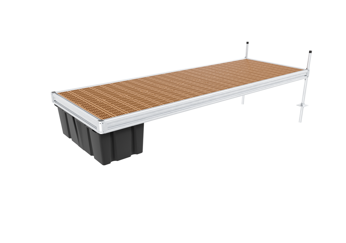 4' x 10' Plastic Semi-Floating Dock