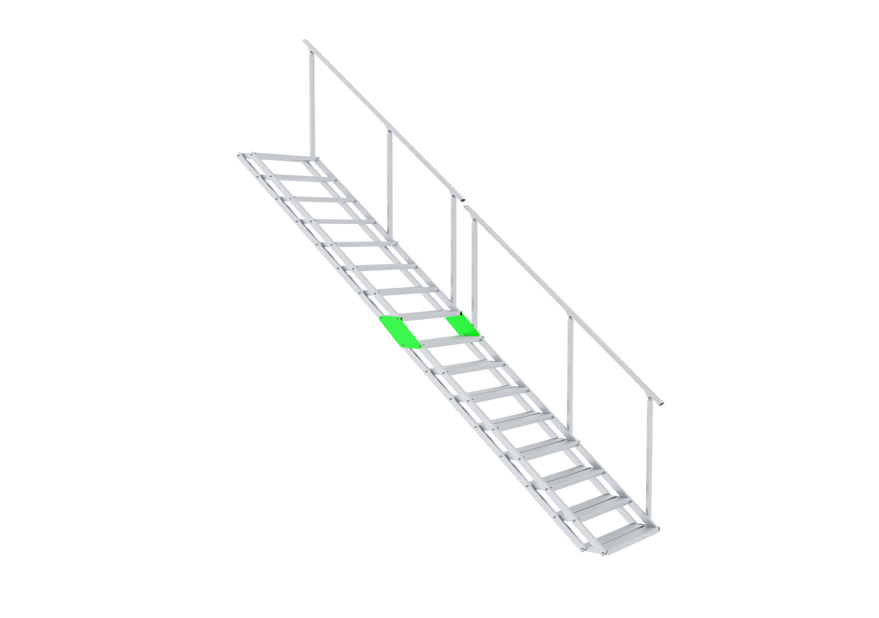 16-step adjustable staircase