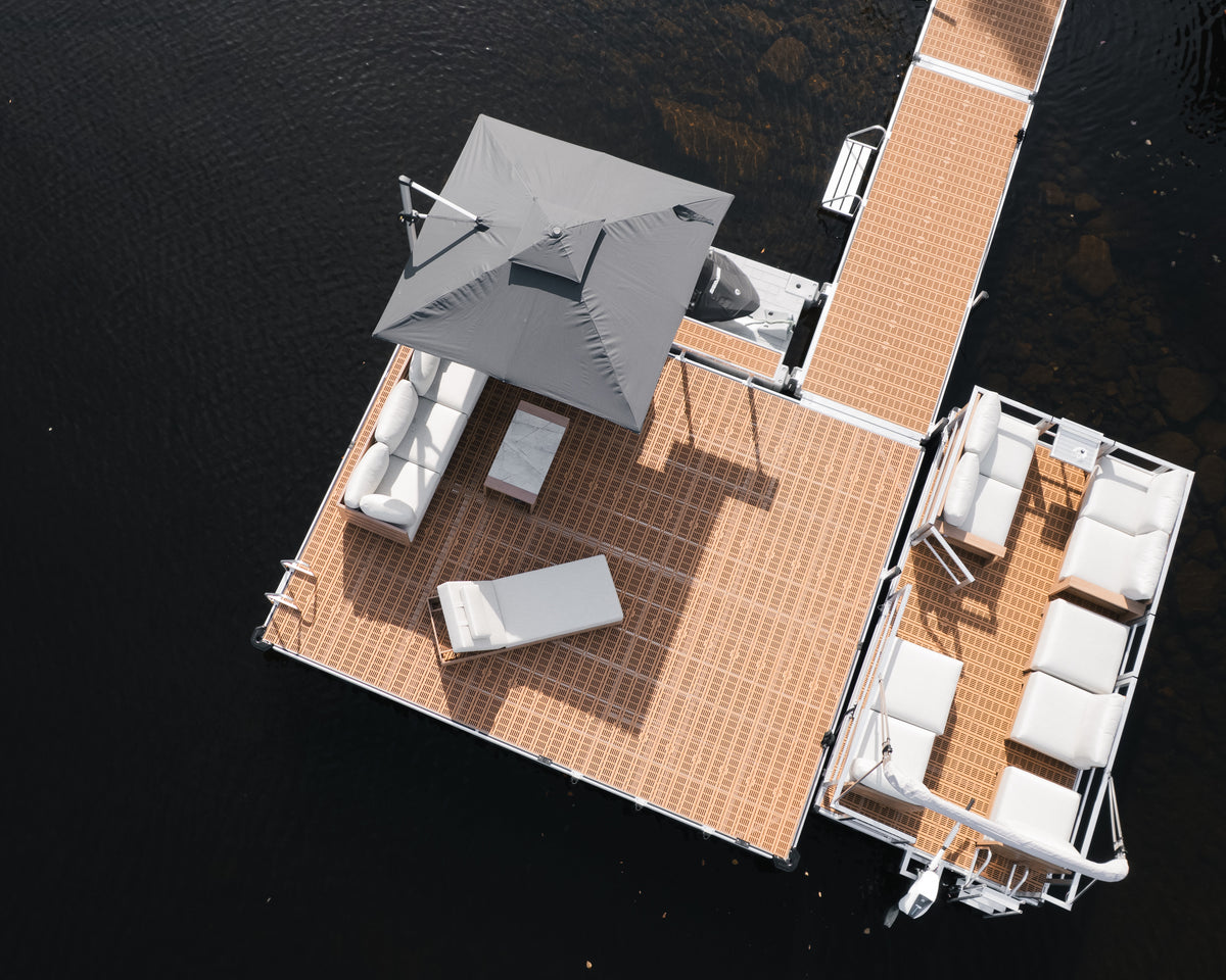 10ft Offset Umbrella with Base