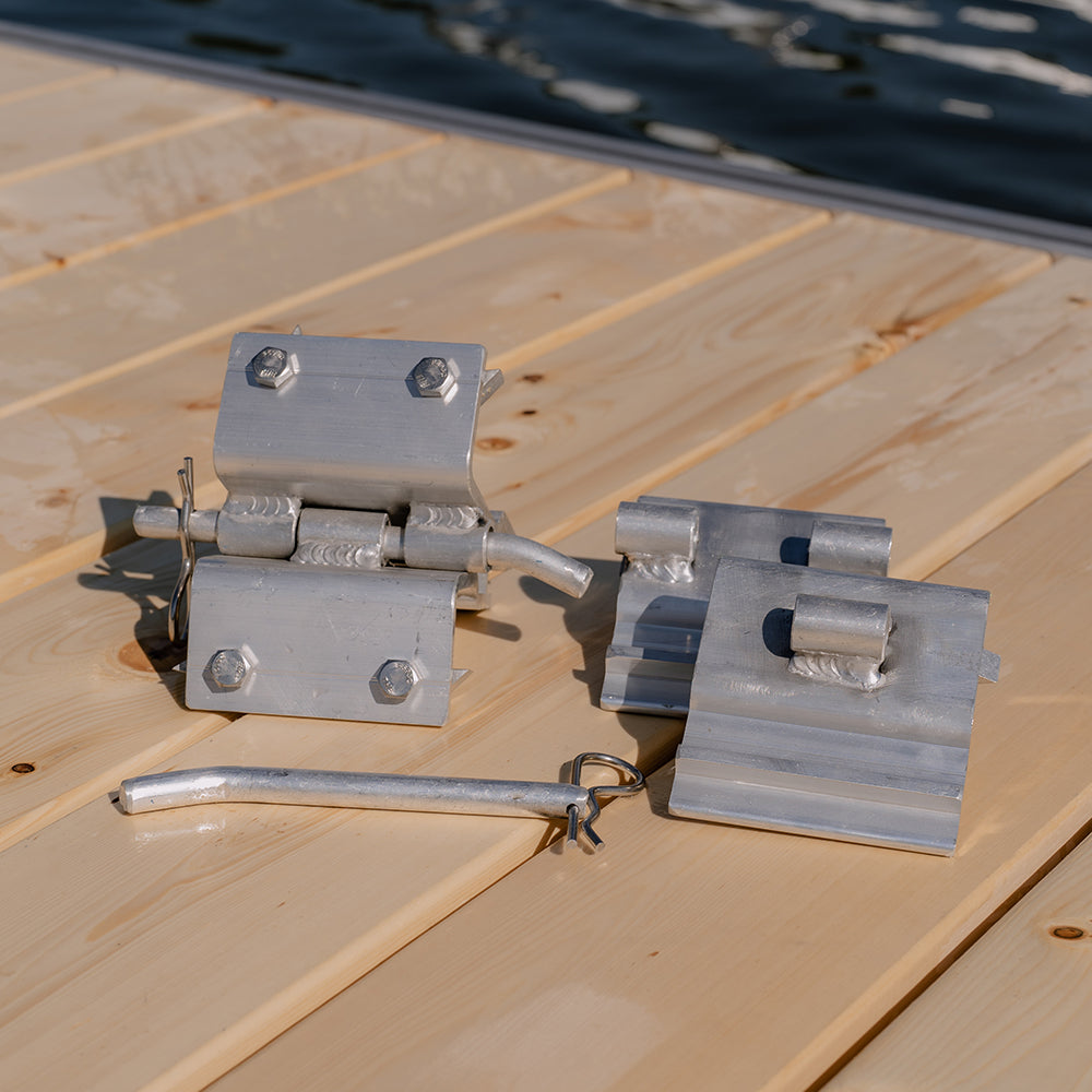 Removable fixed dock hinges